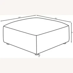 Other Contemporary Grey Modular Ottoman Chair