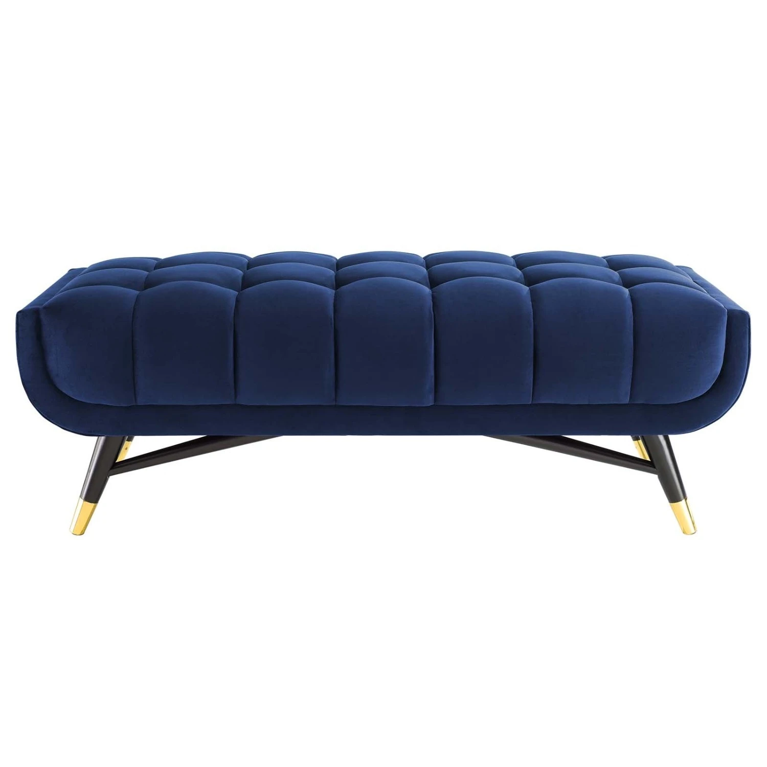 Other 47.5" Bench In Midnight Blue Velvet Upholstery - Image 2