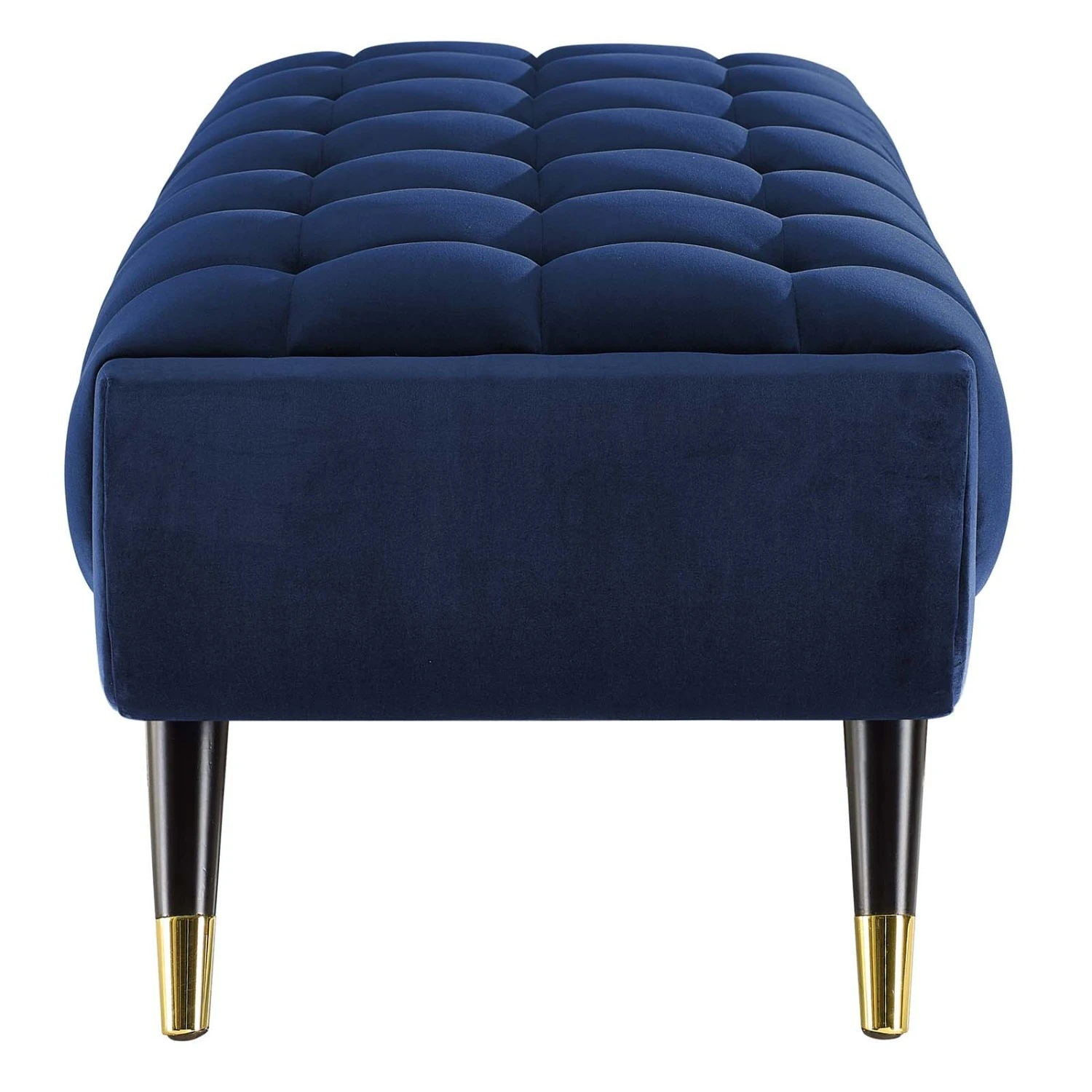 Other 47.5" Bench In Midnight Blue Velvet Upholstery - Image 5