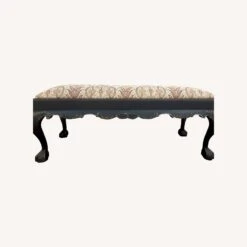 Antique Clawfoot Bench Upholstered Bench