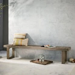 West Elm Portside Outdoor Dining Bench 66"