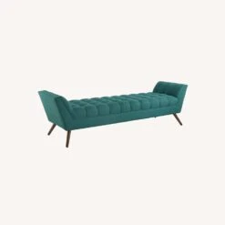 Other Accent Bench In Teal Tufted Upholstery Finish
