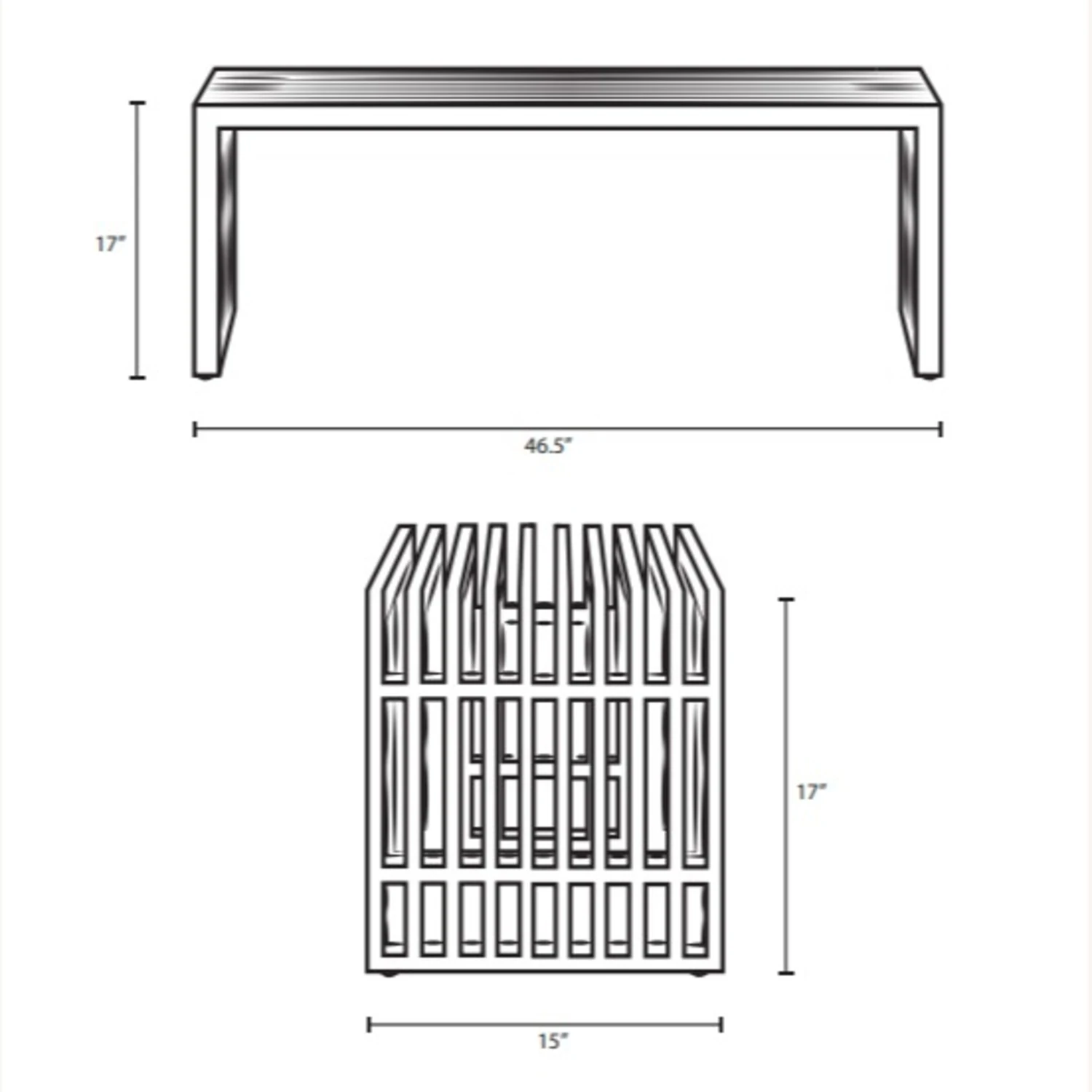 Other Modern Bench In Gold Stainless Steel Base - Image 7