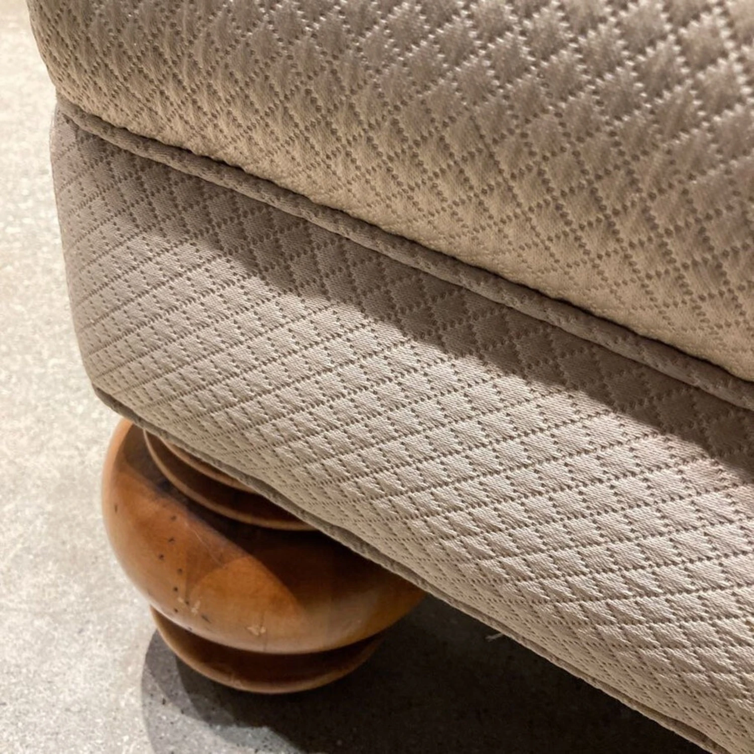 Other Square Upholstered Ottomans Beige - Image 6