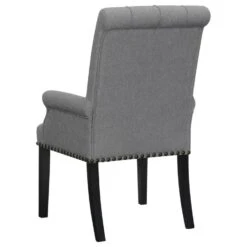 Other Dining Armchair In Grey Linen-like Fabric Finish