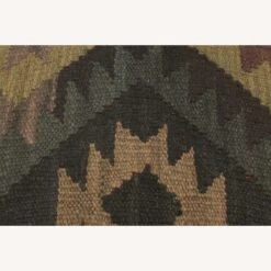 Bohemian Handmade Kilim Upholstered Footstool