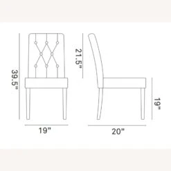Other Modern Dining Chair In White W/ Hardwood Legs