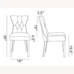 Other Modern Dining Chair In Beige Fabric &Hardwood Legs