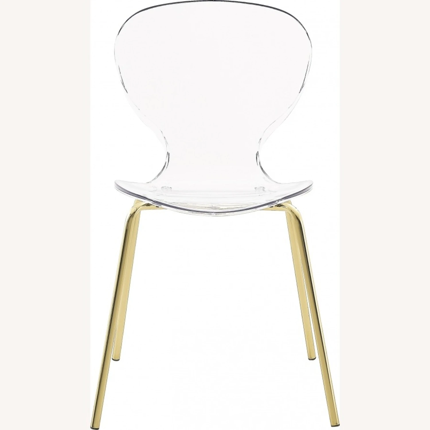 Other Dining Chair In Polycarbonate & Gold Metal Frame