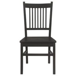 Other Dining Chair In Matte Black Hardwood Finish