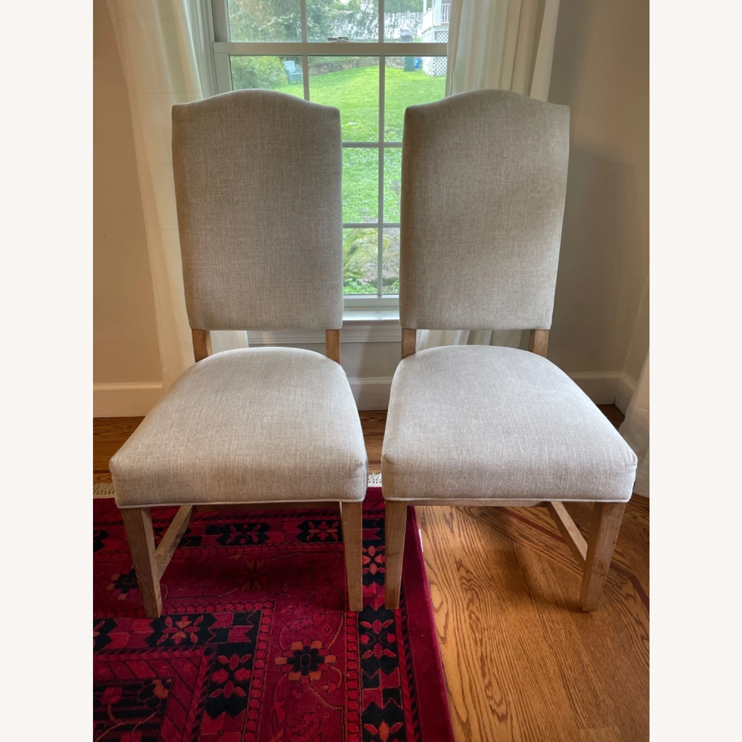 8 Pottery Barn Pebble Dining Chairs - Image 3