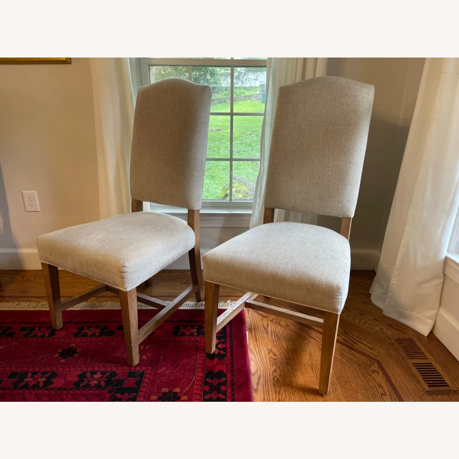 8 Pottery Barn Pebble Dining Chairs - Image 6