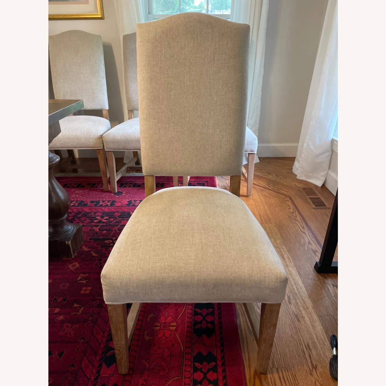 8 Pottery Barn Pebble Dining Chairs - Image 16