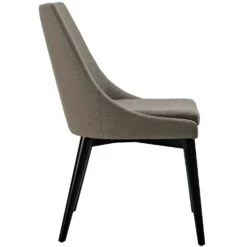 Other Dining Chair In Granite Fabric & Black Legs