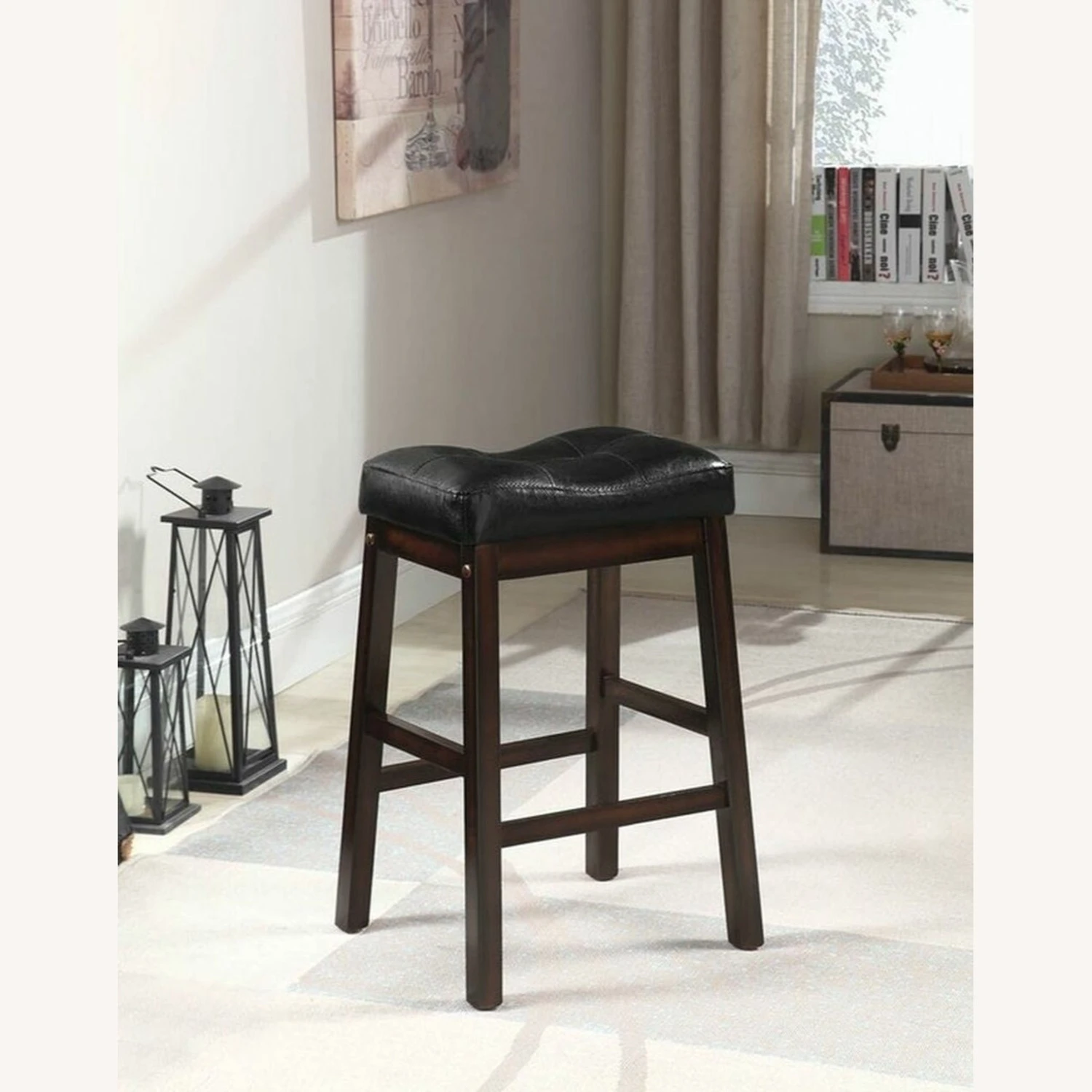 Other Counter Height Stool In Black & Cappuccino Finish - Image 2