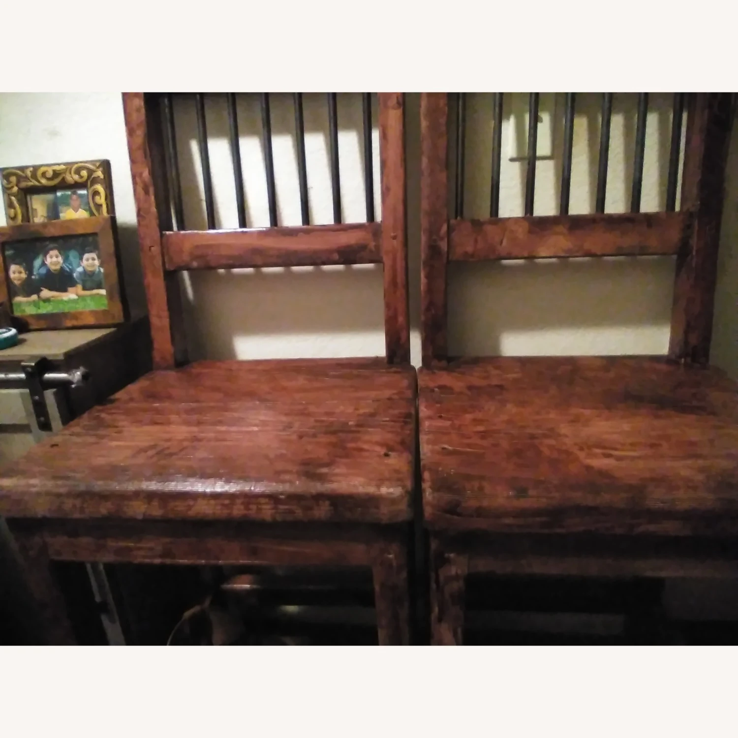 Three Hands Handmade Chairs From 1800's - Image 4