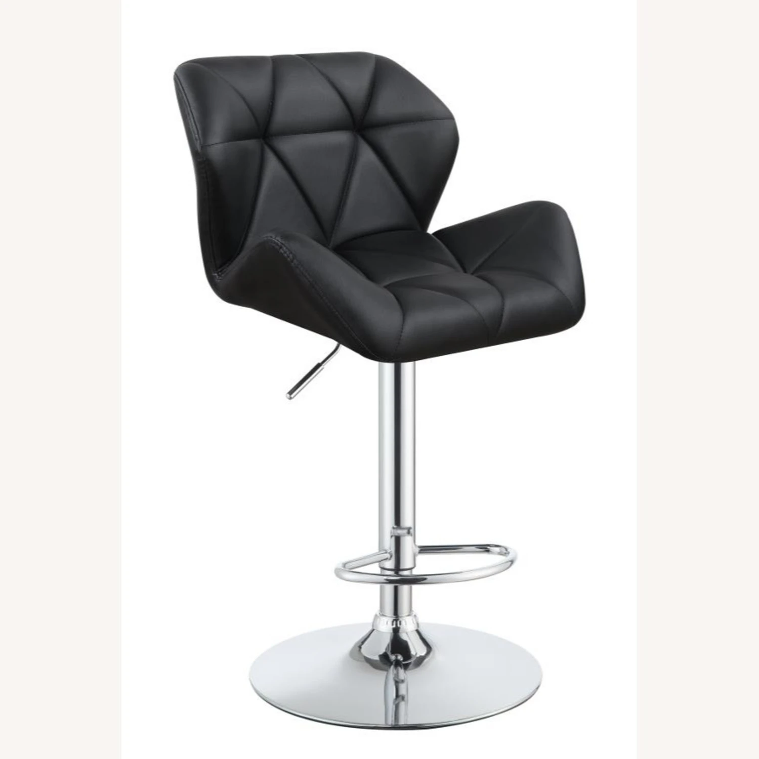 Other Adjustable Bar Stool In Black Faux Leather Finish - Image 4