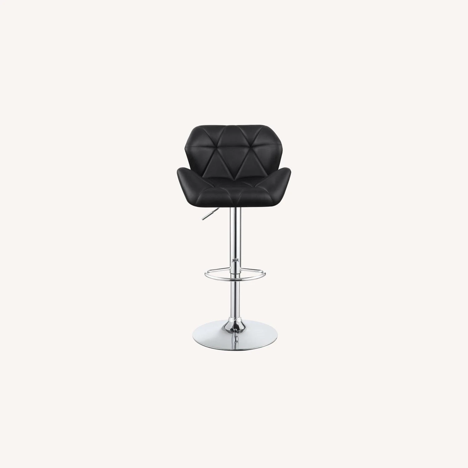 Other Adjustable Bar Stool In Black Faux Leather Finish - Image 5