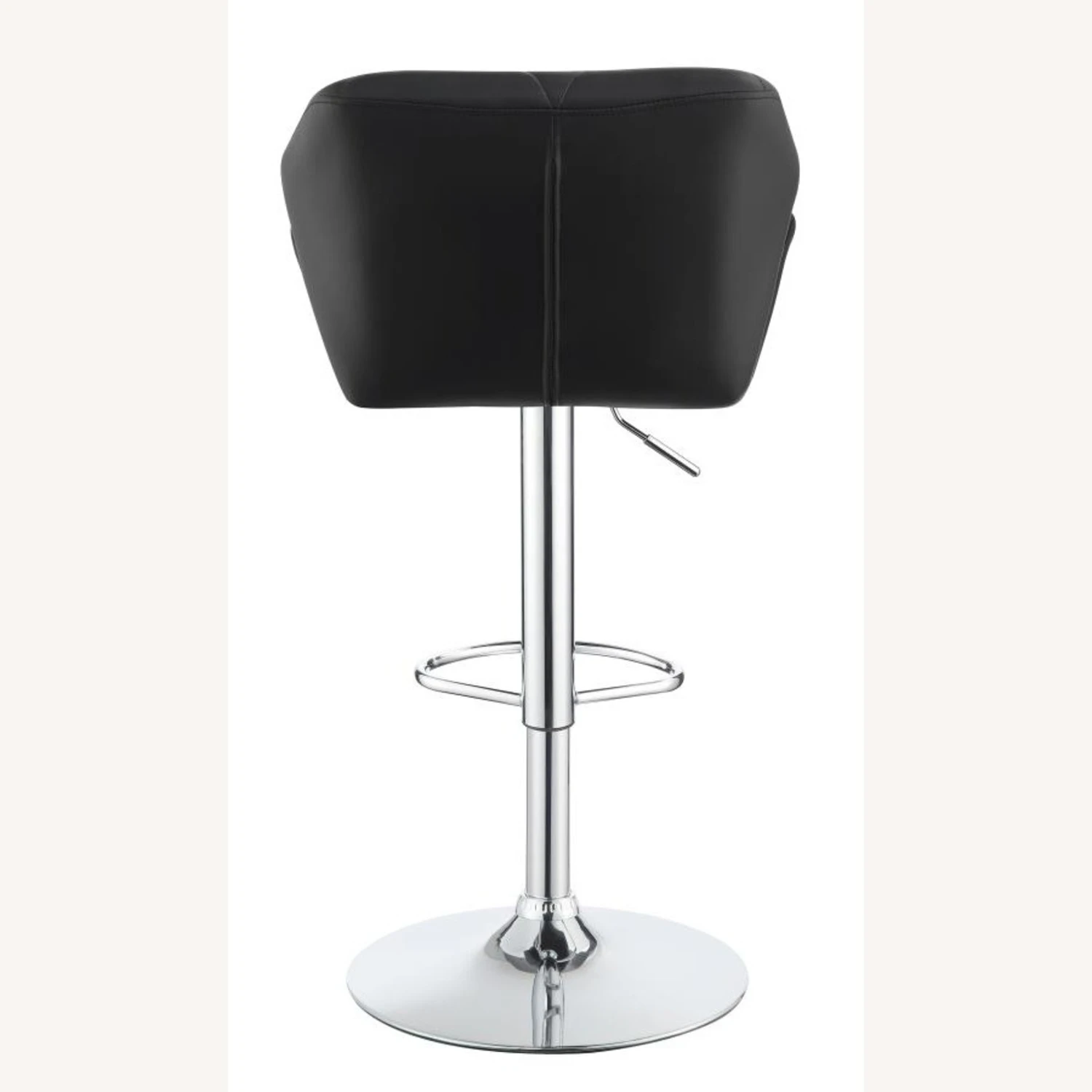 Other Adjustable Bar Stool In Black Faux Leather Finish - Image 9