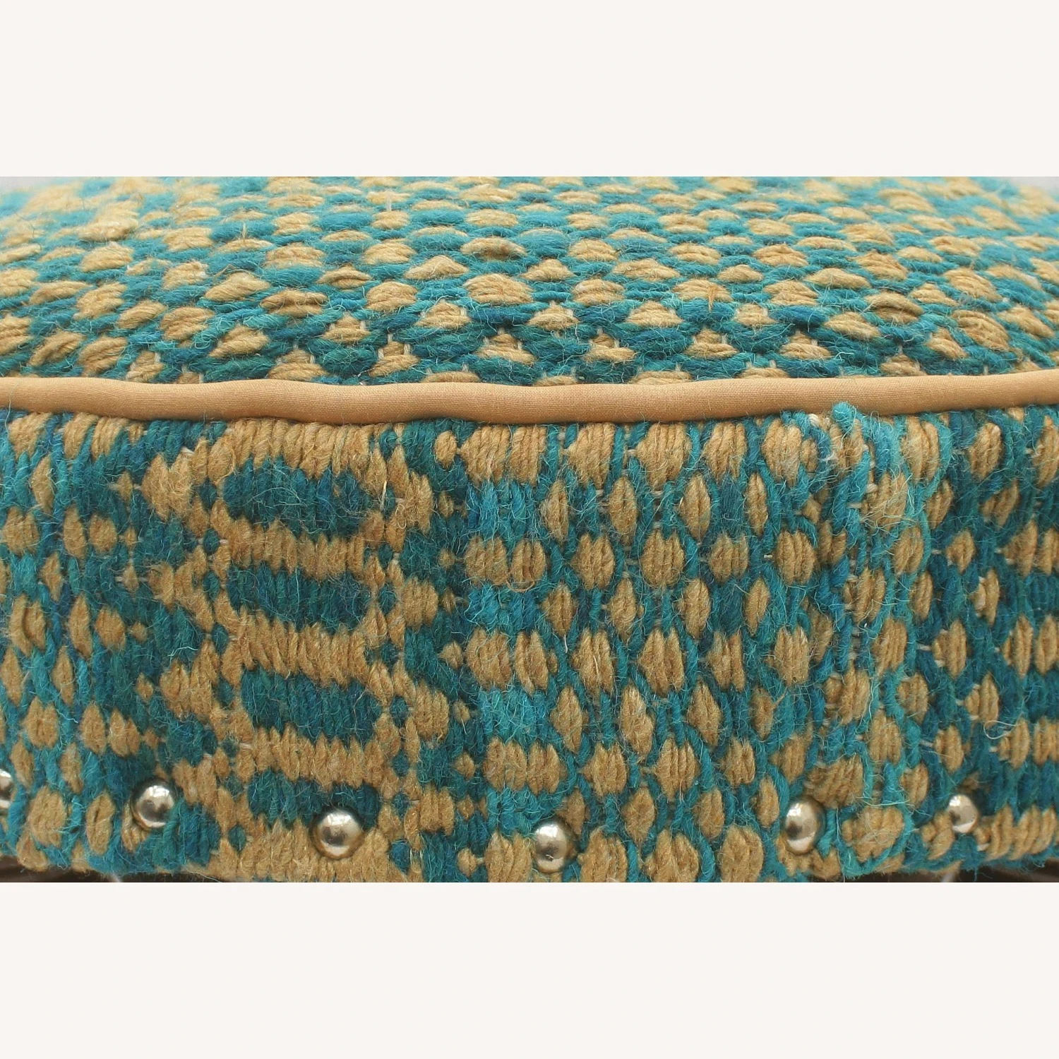 Urban Kilim Upholstered Handmade Cocktail Ottoman