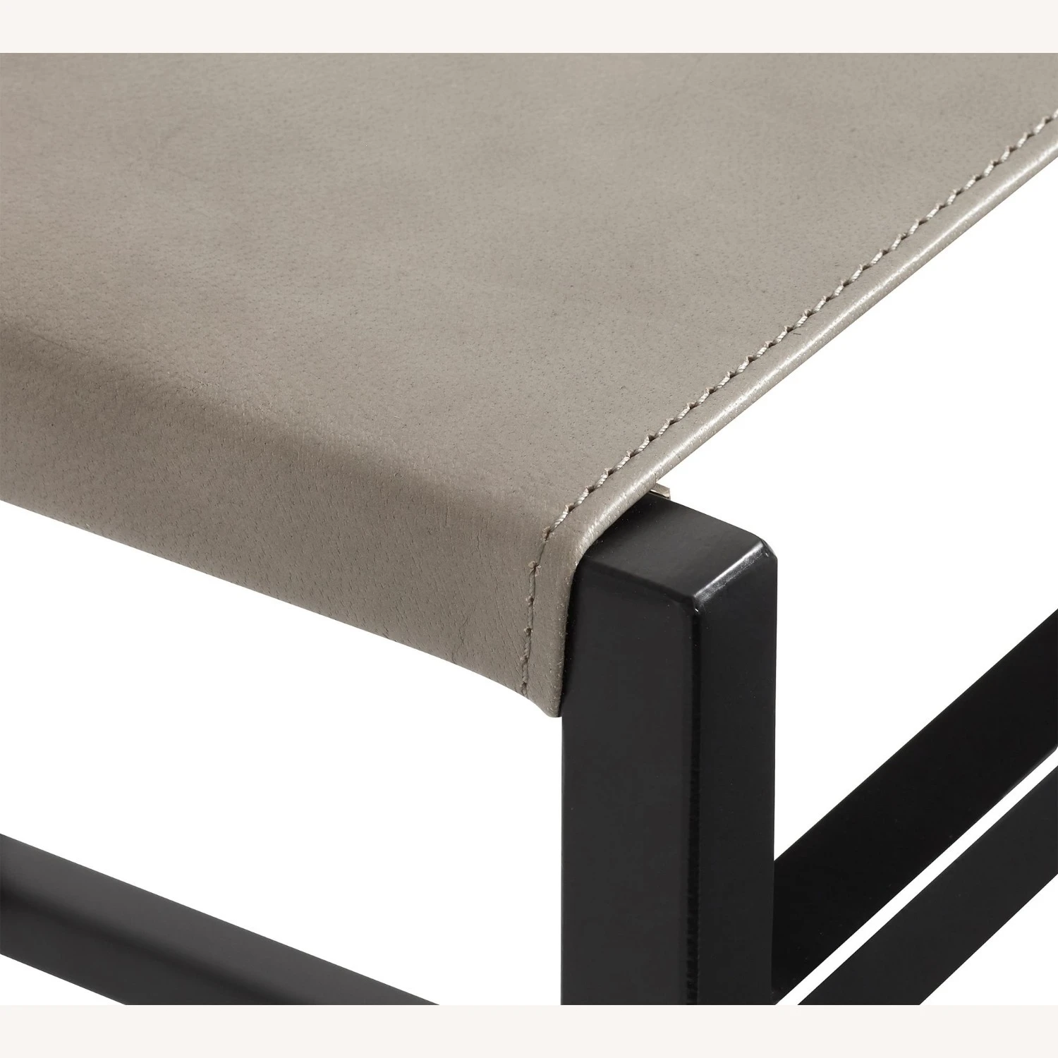 Pottery Barn Hardy Leather Counter Stool, Bronze - Image 4