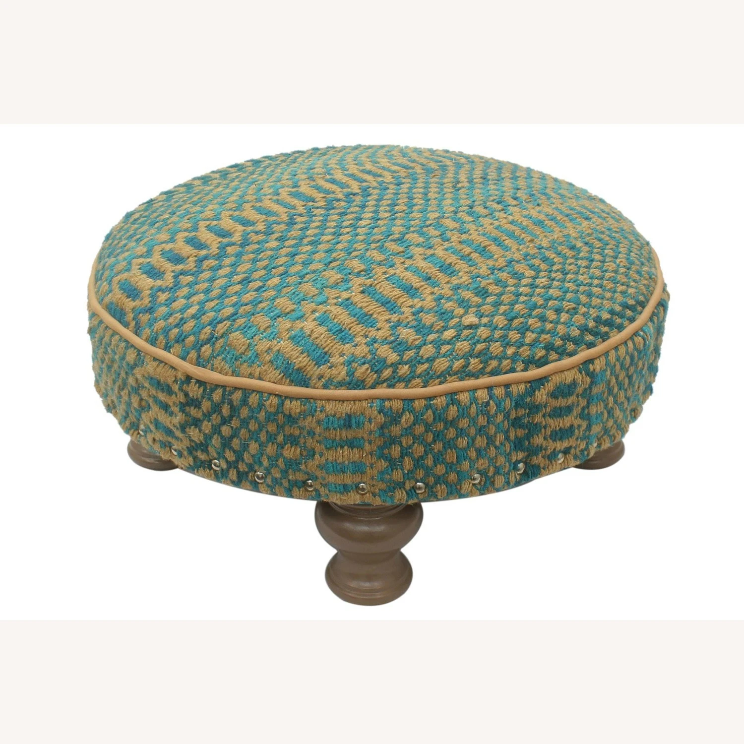 Urban Kilim Upholstered Handmade Cocktail Ottoman - Image 2