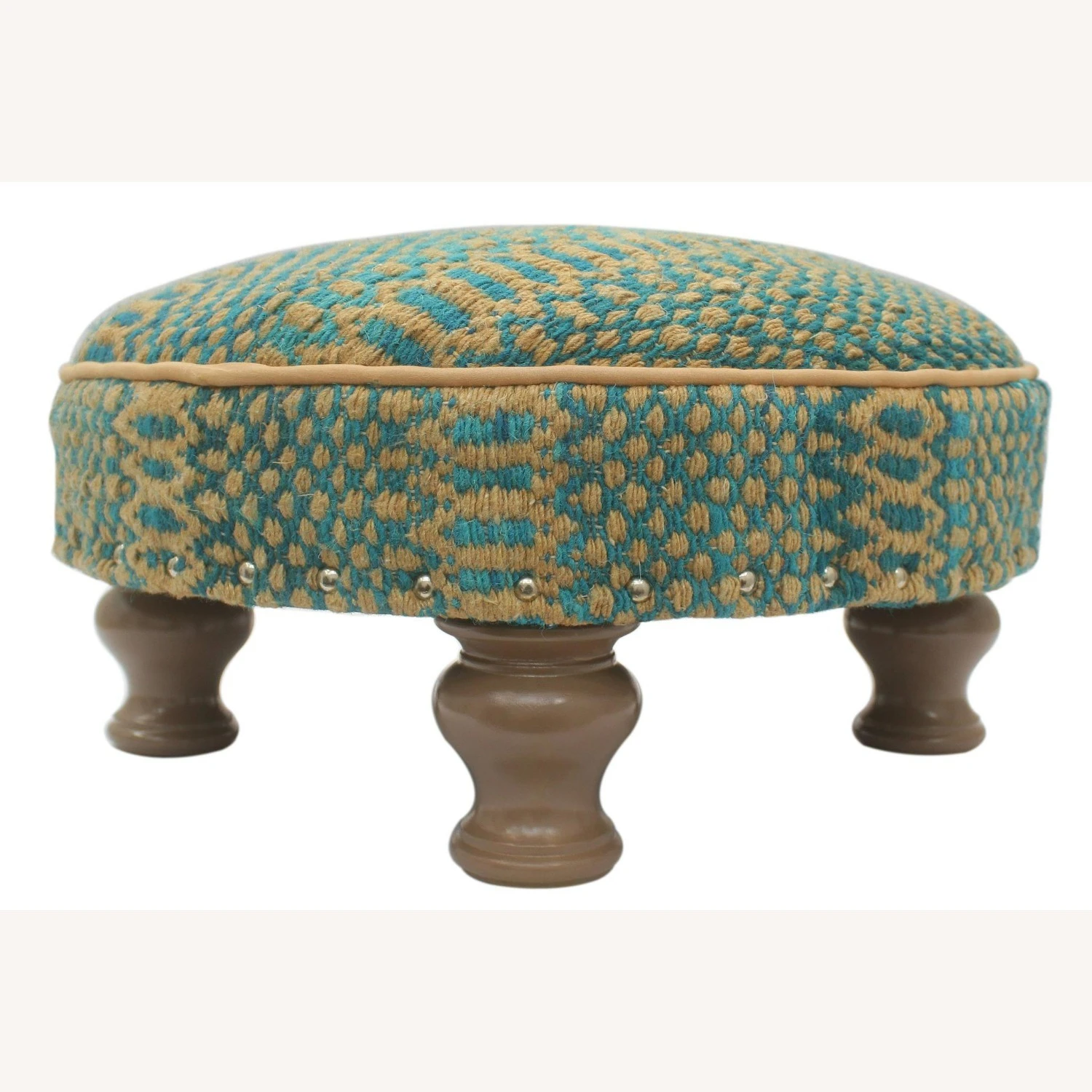 Urban Kilim Upholstered Handmade Cocktail Ottoman - Image 4