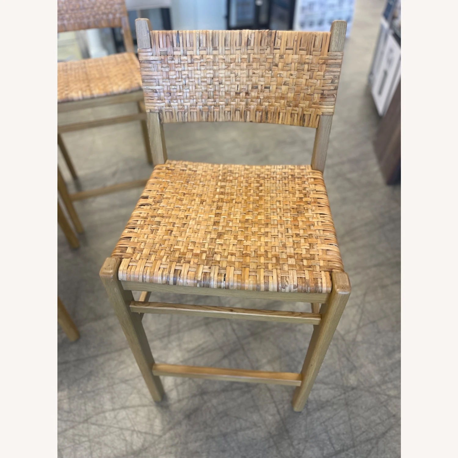 Williams Sonoma Sullivan Woven Dining CounterStool - Image 2