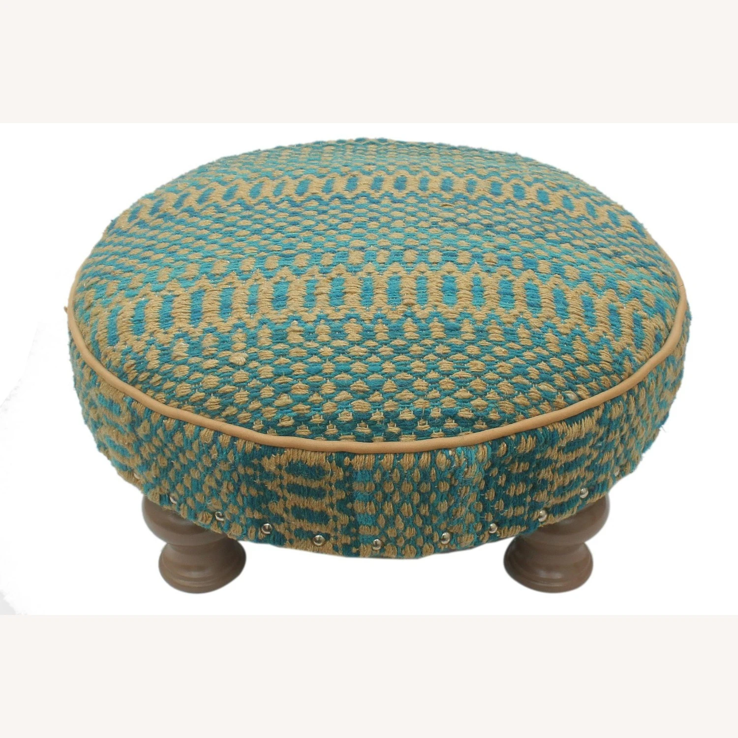 Urban Kilim Upholstered Handmade Cocktail Ottoman - Image 5