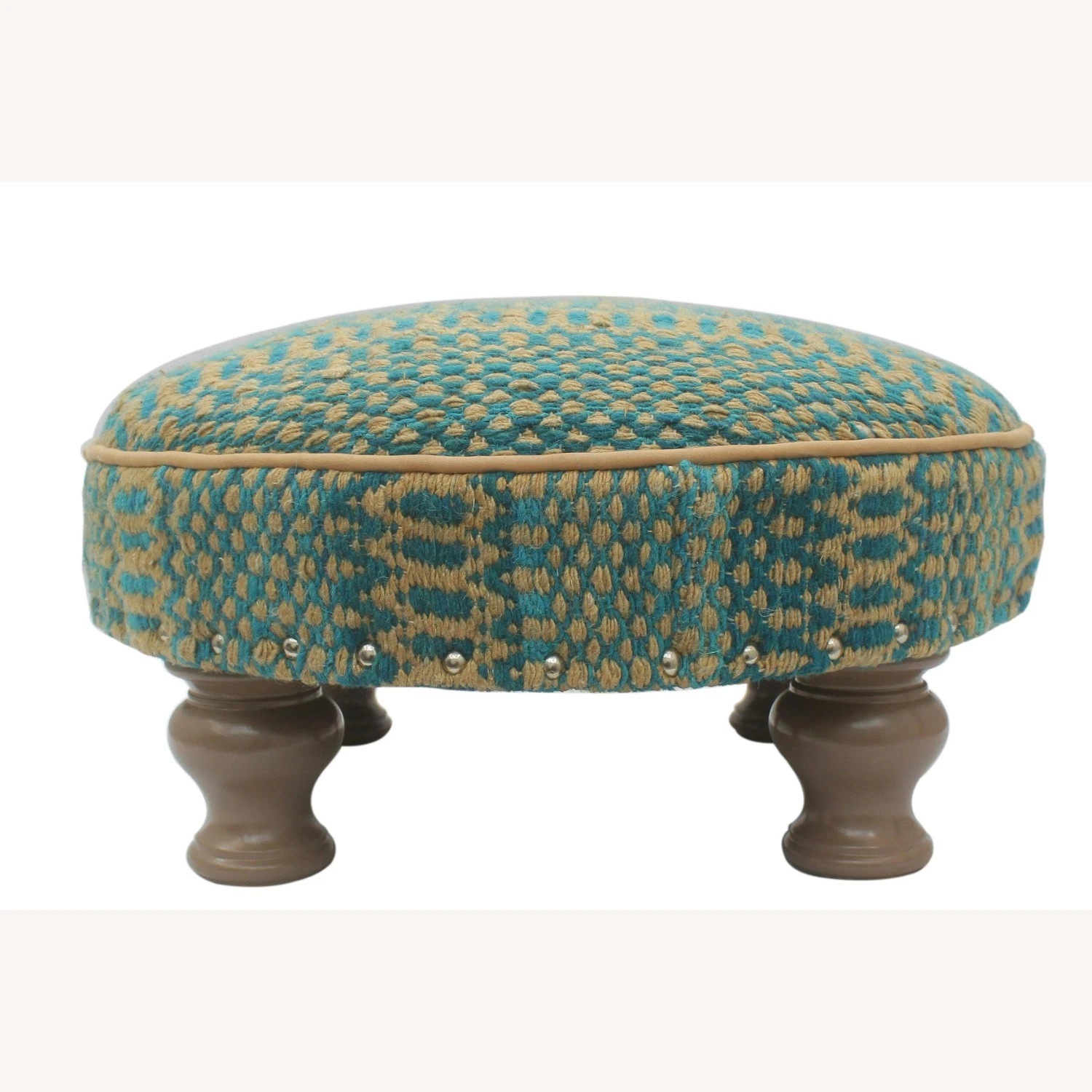 Urban Kilim Upholstered Handmade Cocktail Ottoman - Image 8