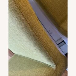 2 Green Stools With Footrest & Adjustable Height