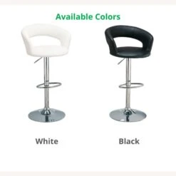 Other Bar Stool In Black Leatherette W/ Chrome Base
