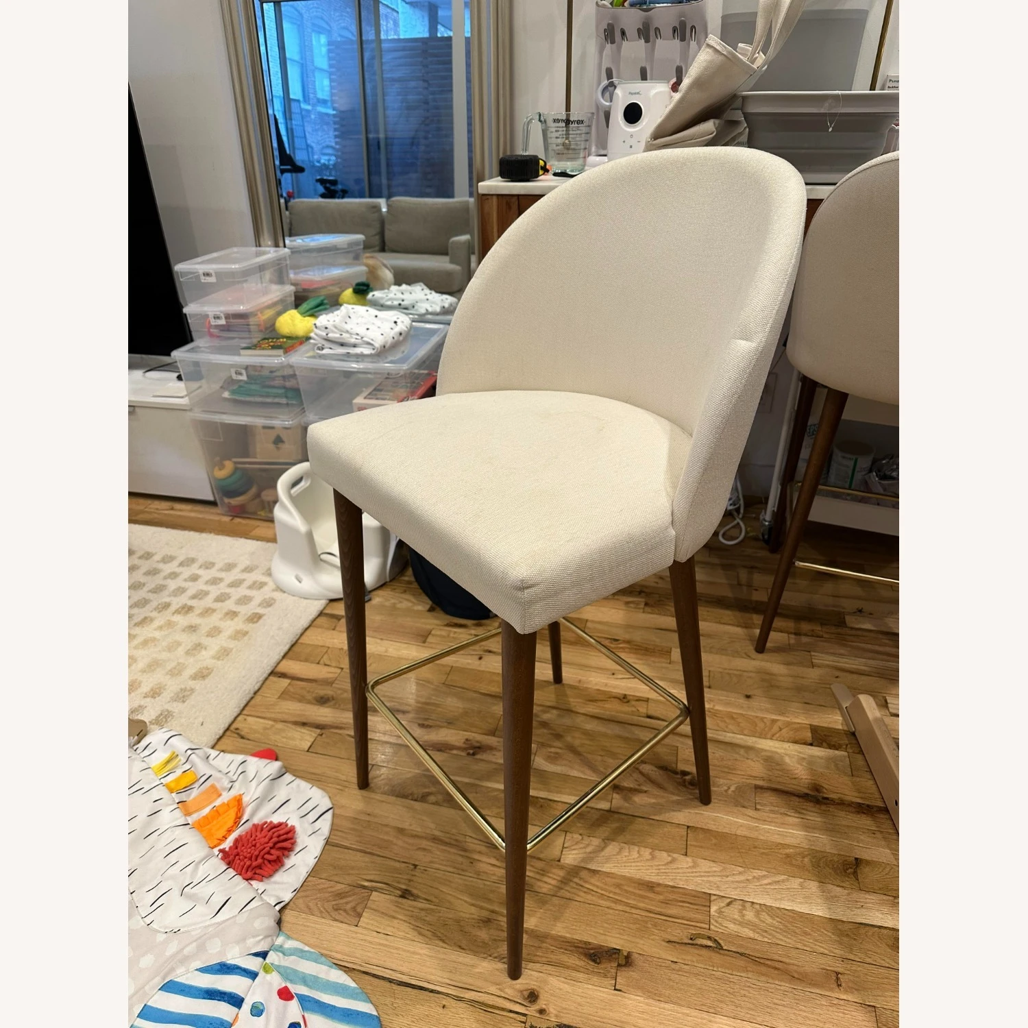 Anthropologie Moritz White Counter Stools - Image 4