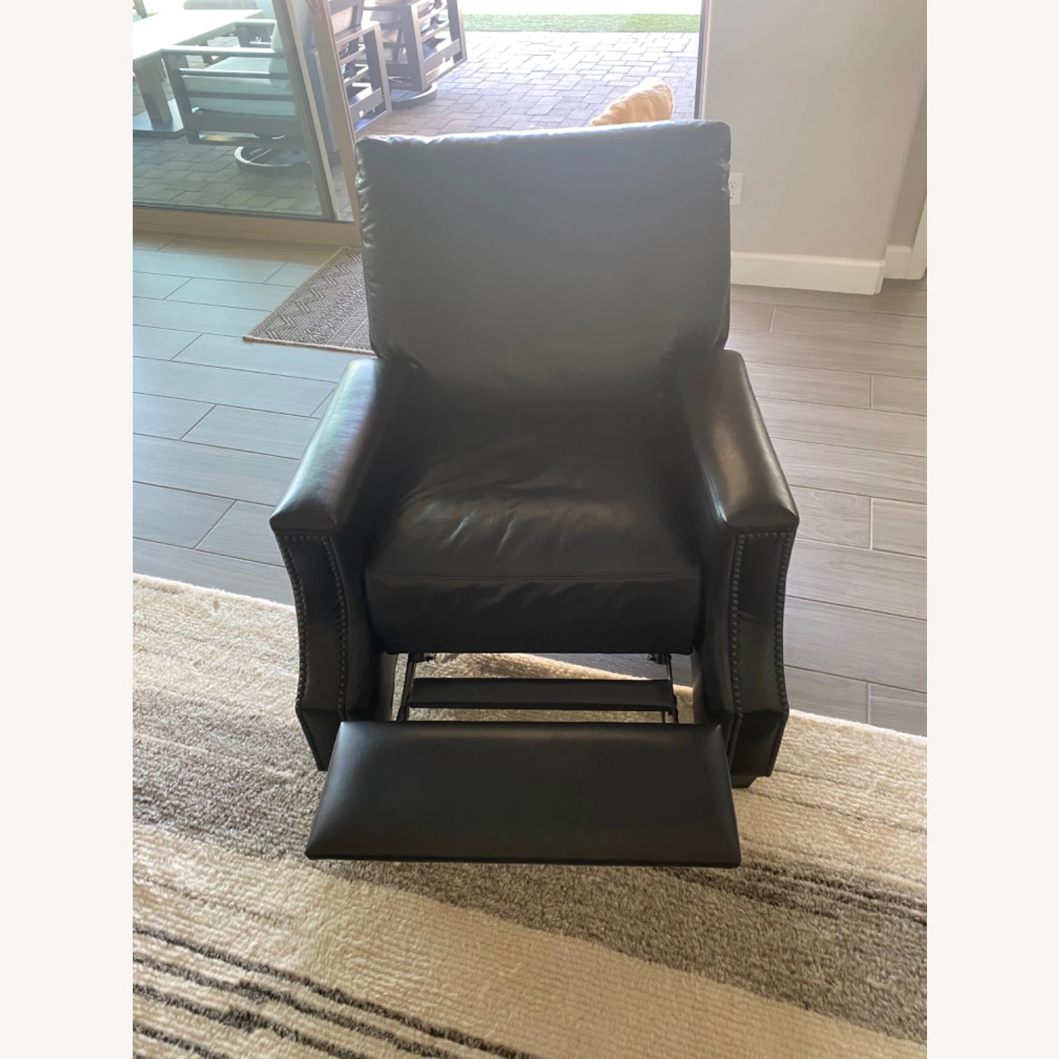 Pottery Barn Leather Recliner - Image 4