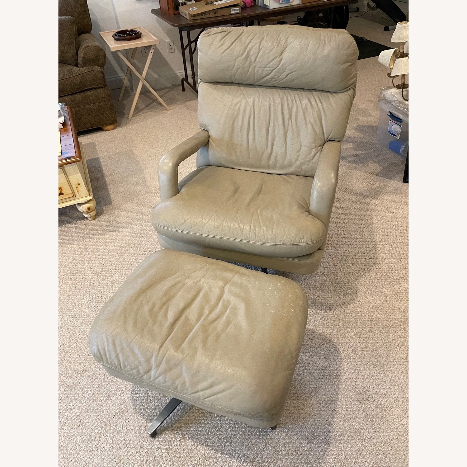 Other Leather Chair And Ottoman