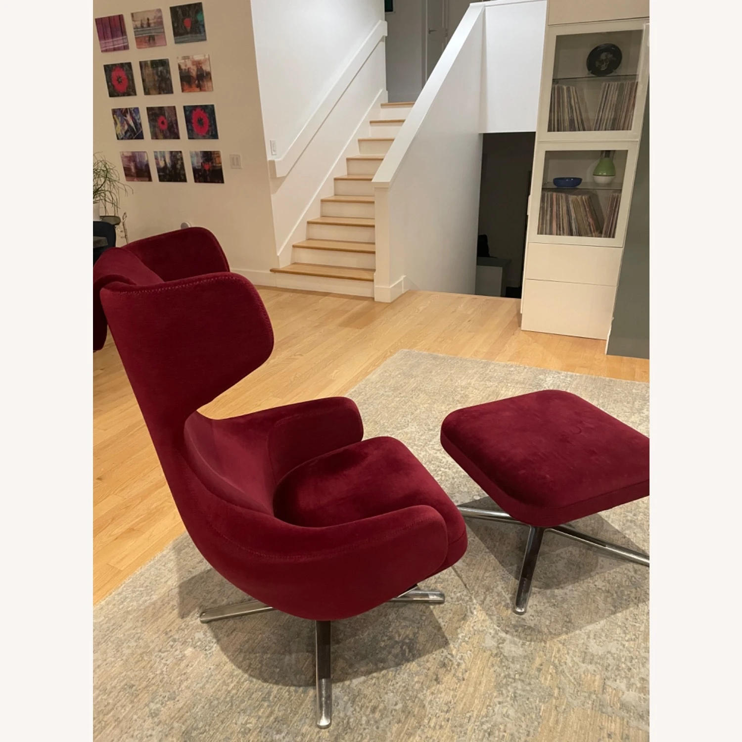 Vitra Grand Repos Recliner Chair And Ottoman - Image 5