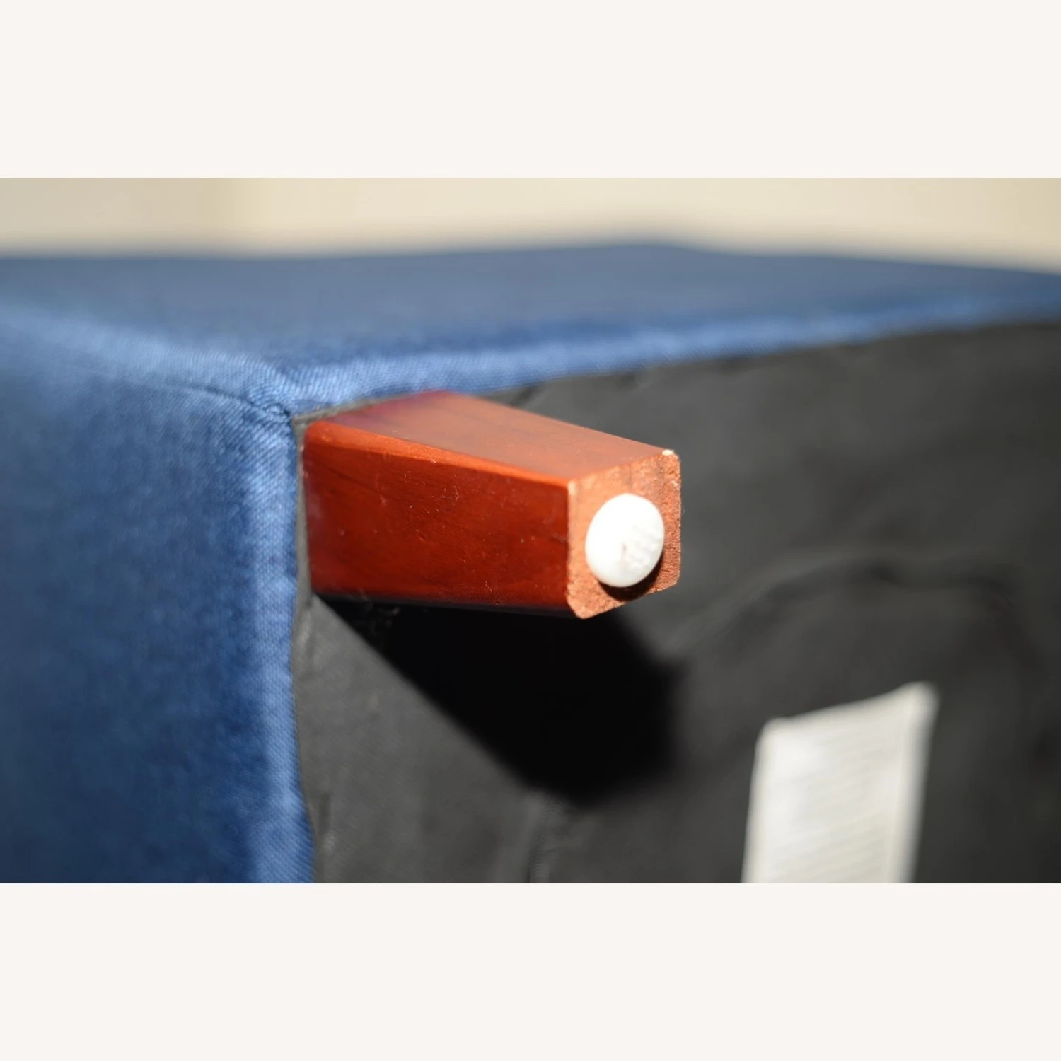 Other Adeco Blue Ottoman - Image 7