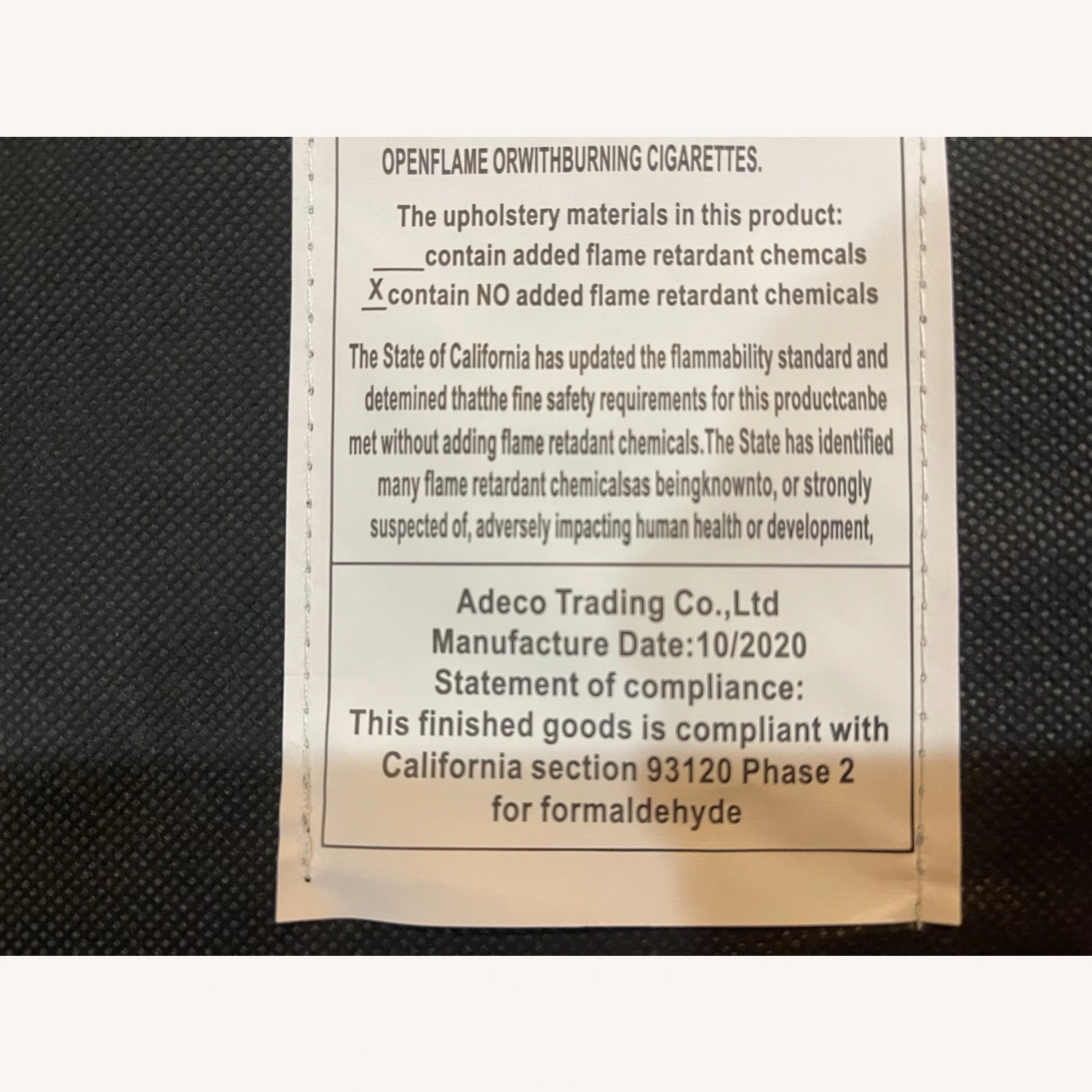 Other Adeco Blue Ottoman - Image 8