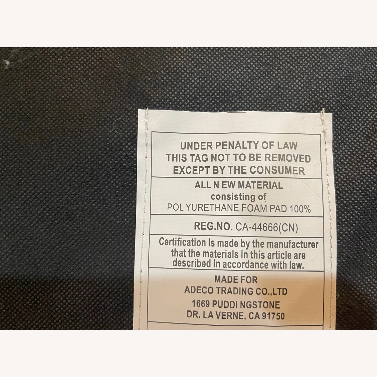 Other Adeco Blue Ottoman - Image 10