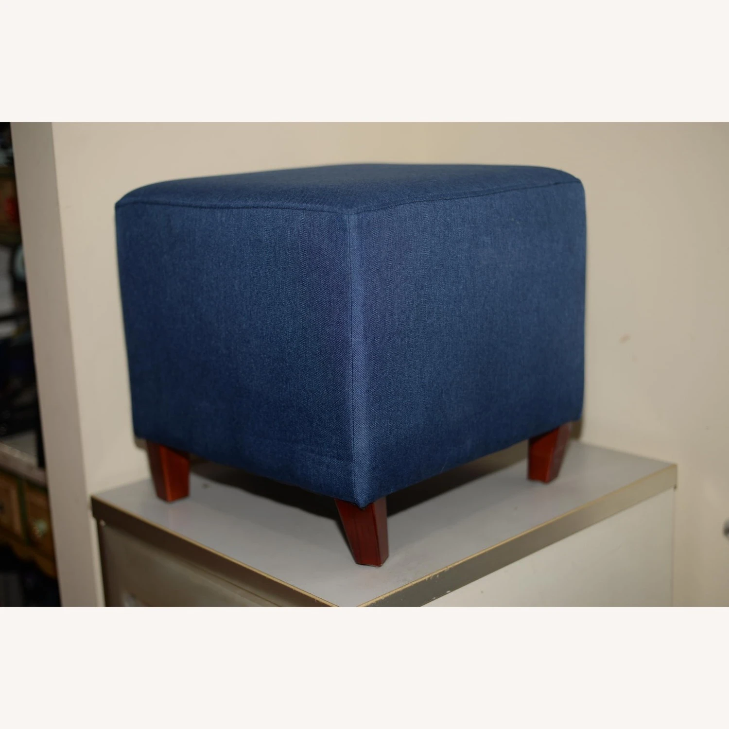 Other Adeco Blue Ottoman - Image 15