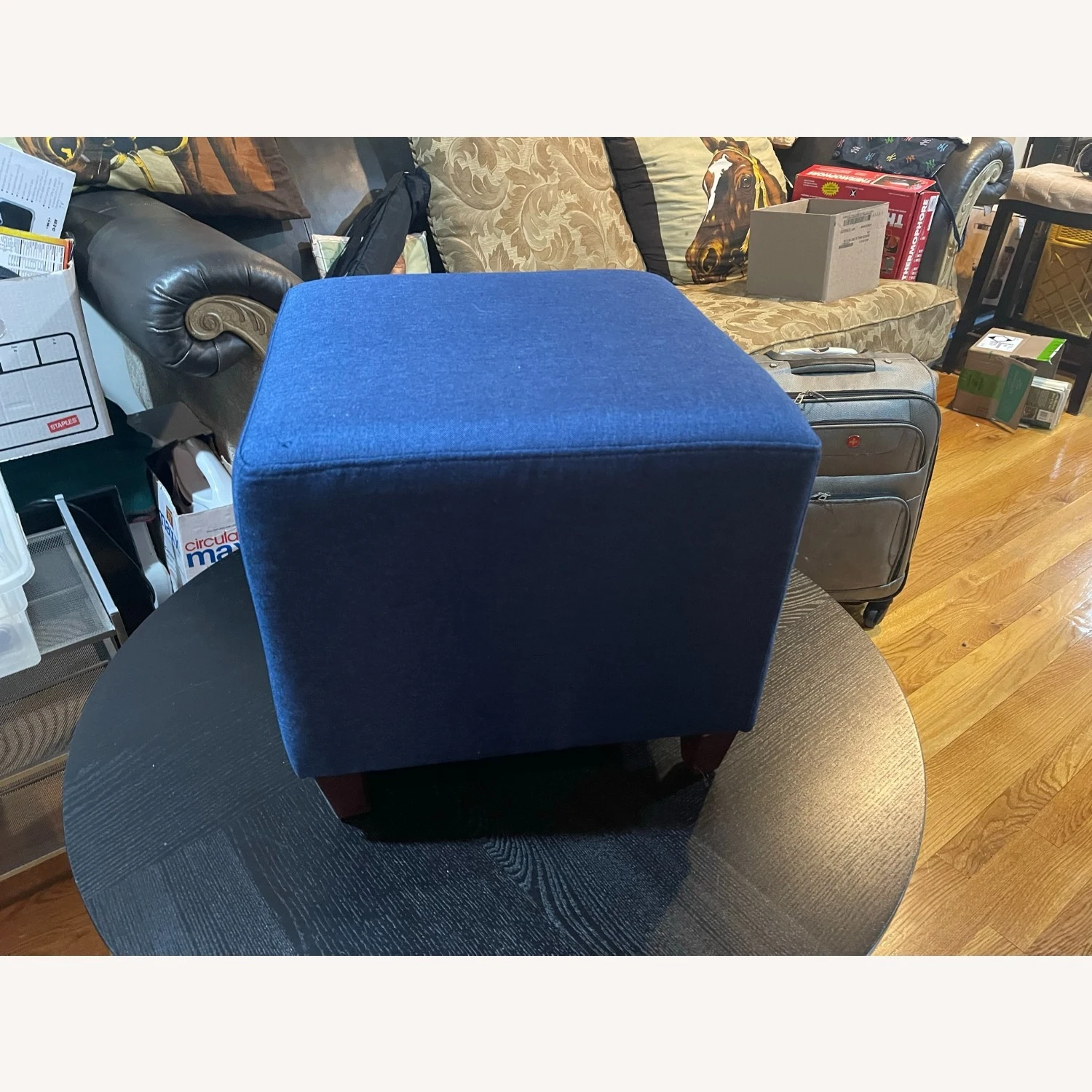Other Adeco Blue Ottoman - Image 17