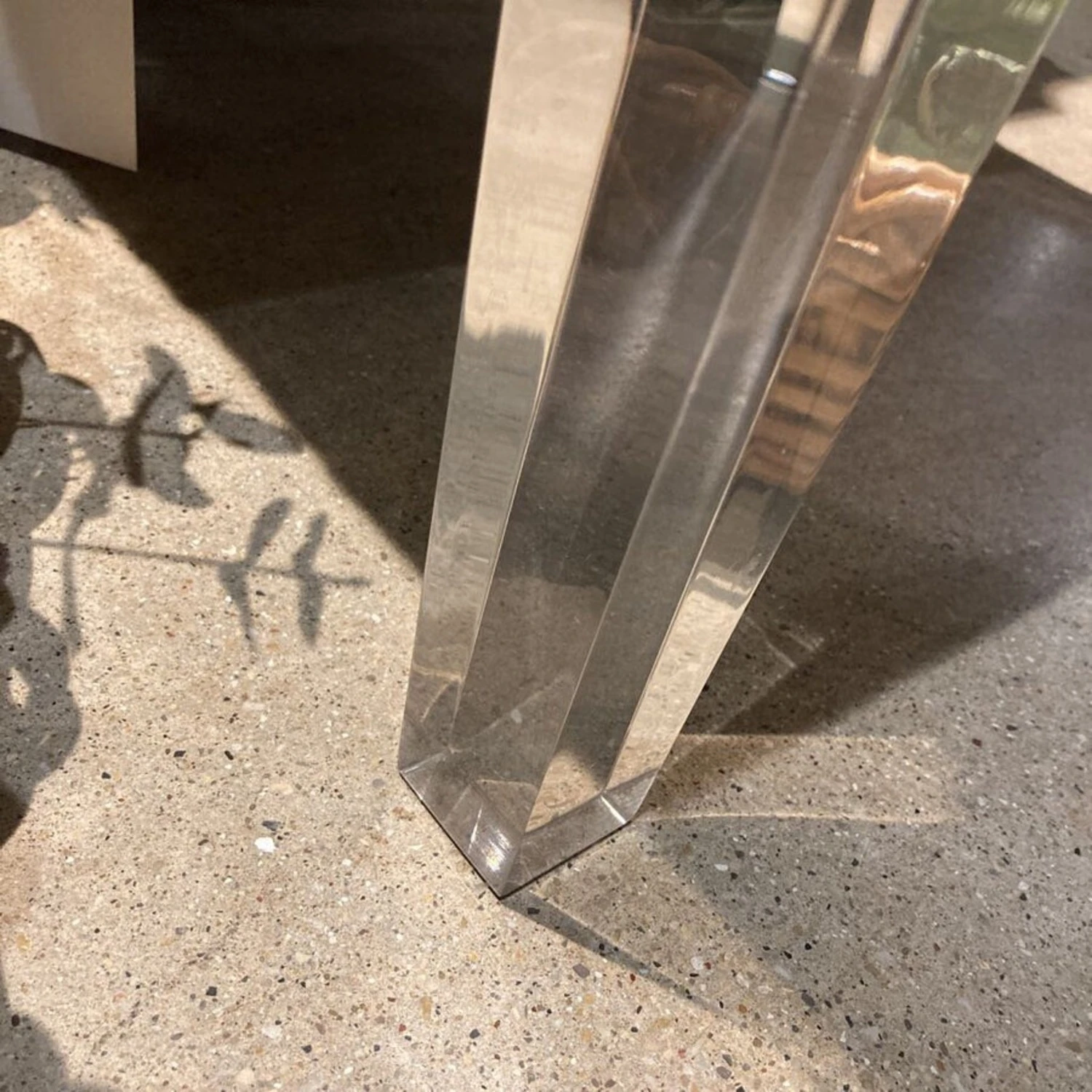 Cowhide And Acrylic Footstool Ottomans - Image 8