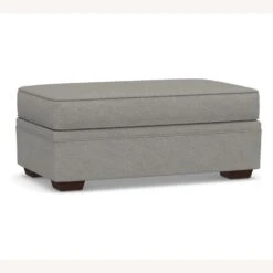 Pottery Barn Pearce Roll Arm Upholstered Ottoman