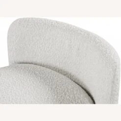 Other Bench In Cream Boucle Fabric W Rounded Arms