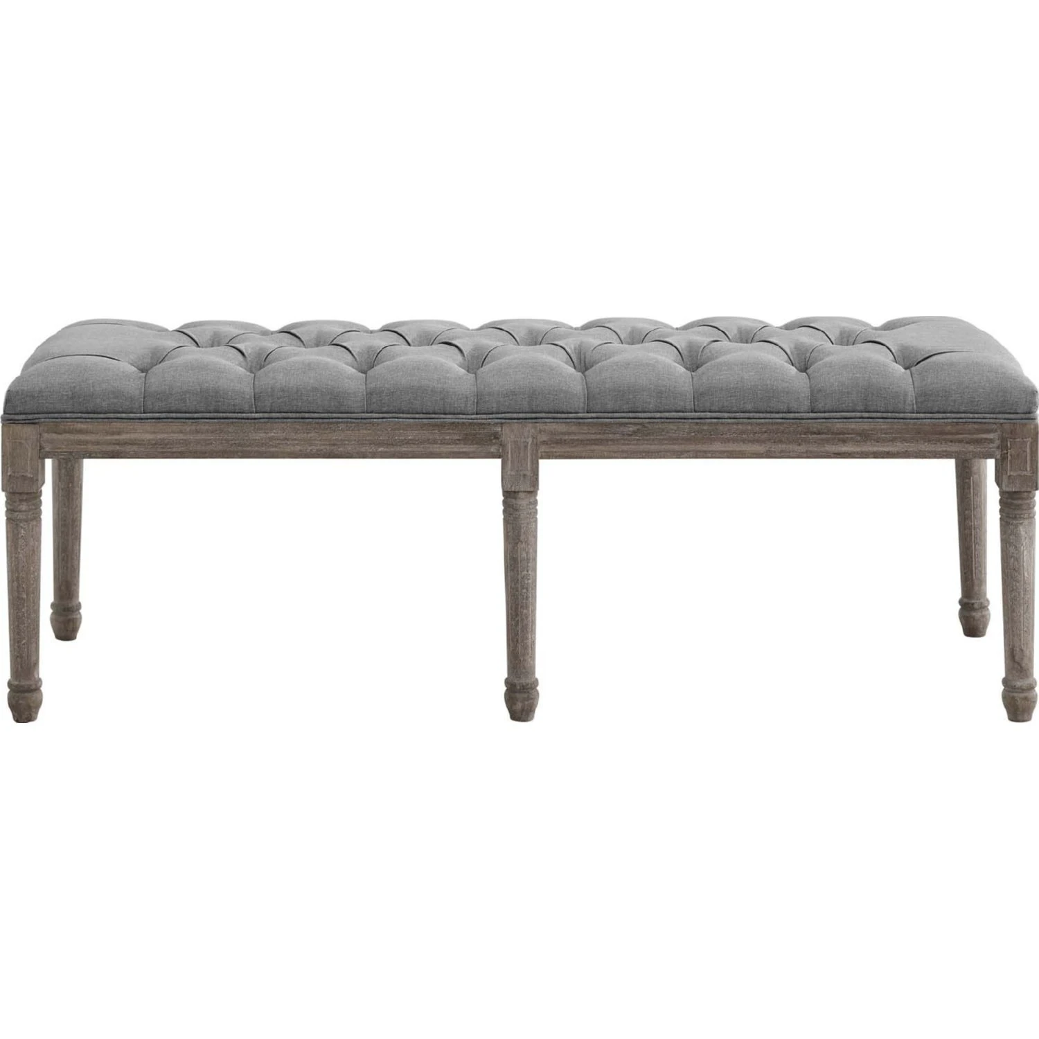 Other Bench In Light Gray W/ Chiseled Artisan Detail